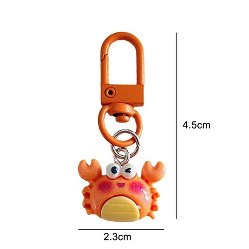 Cartoon Marine Organism Keychain Cute haute qualité Animals Keyring Backpack Decoration Gifts