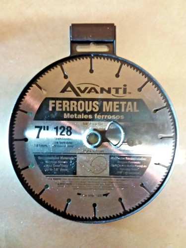 2 × Avanti A07128R 7" 181 mm 128 Zähne Eisenmetall Schneiden Kreissägeblatt - Bild 5 von 9