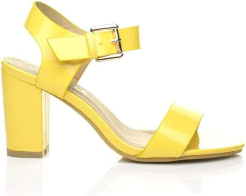 Damen- und Damenschuhe Party- und Freizeitsandalen mittlerer Absatz Peep Toe Knöchelriemen - Bild 15 von 29