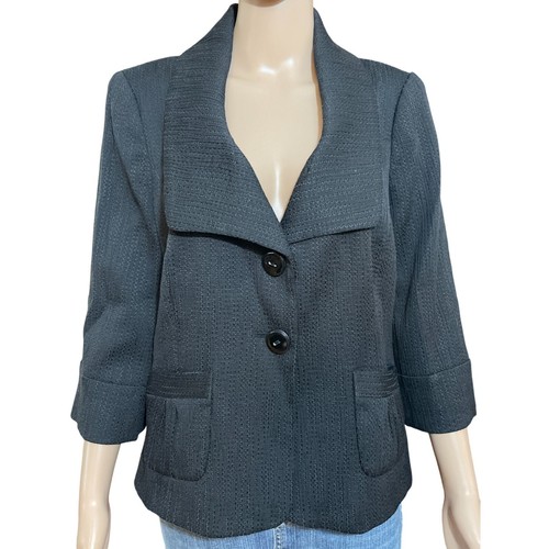 NWT Classiques Entier Black Blazer Size Large - Picture 1 of 3