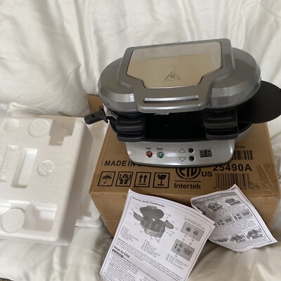 New Hamilton Beach 25490A Dual Breakfast Sandwich Toaster Silver New in box