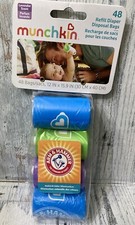 Munchkin Arm  Hammer Diaper Bag Refills Disposal bags 4 Pack of 48 Bags