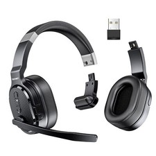 Bluetooth Trucker Headset, Single and Dual Wireless Headset for Noise Cancelling