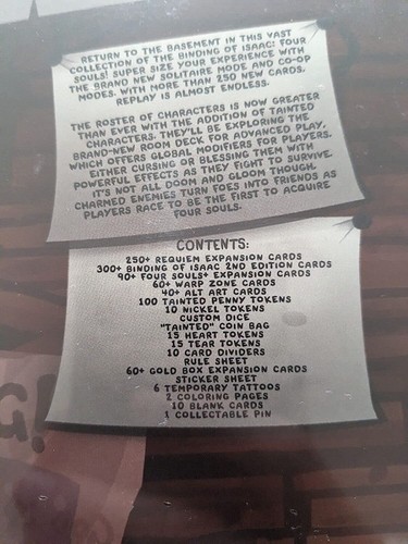 Binding of Isaac Four Souls Requiem Ultimate Kickstarter Edition NEW & SEALED - Picture 3 of 3