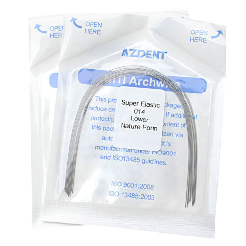 10PCS AZDENT Dental Orthodontic Super Elastic Niti Round Arch Wire Nature Form - Picture 44 of 87
