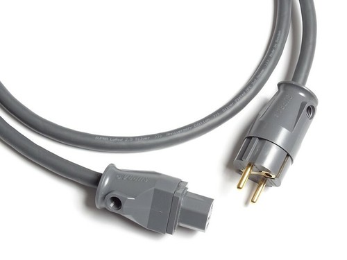 Supra LORAD 3X2.5 SPC GREY AC Power Cable SP OFC Copper SCHUKO/IEC EU plugs 2.0m - Picture 2 of 2