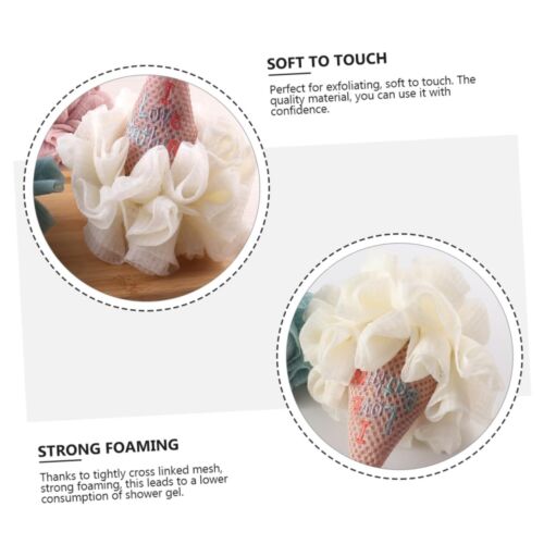 Bath Loofah Sponge Shower Sponge Ice Cream Shaped Bath Ball Loofah Sponge Bod... - Picture 4 of 9