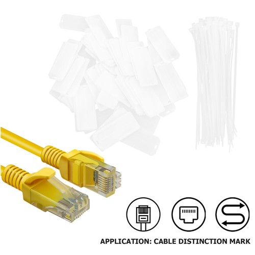 50 Pcs Kabel-Identifikationsschild Drahtmarkierung Etiketten Für - Afbeelding 5 van 12