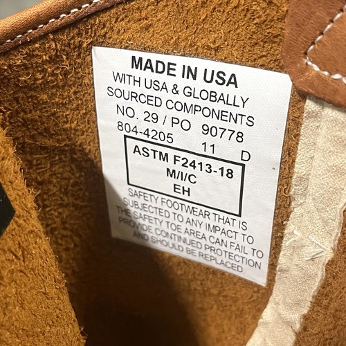 "Botas Thorogood Wellington American Heritage punta de acero 11 D marrón 11"" 804-4205" - Imagen 9 de 11