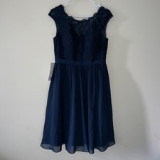 Women's AZAZIE Dark Navy Blue Sleeveless Dress Size 10 New With Tags