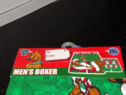 BRIEFLY STATED CHRISTMAS SCOOBY DOO "SUGAR DADDY" MEN'S BOXER SIZE 2XL - Picture 2 of 5