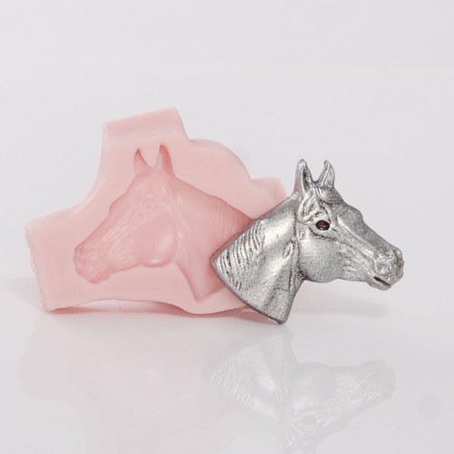 Silicone Mold Horse Head Food Safe Fondant Jewelry Resin Polymer Clay Mold (968) - Picture 5 of 9