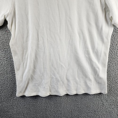 Vince Variegated Texture Poloshirt Herren XXL Off White Kragen Kurzarm - Bild 13 von 14