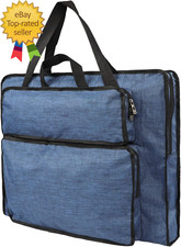 Students Water-Resistant Artist Portfolio Tote for Art Supplies Storage 8K Draw