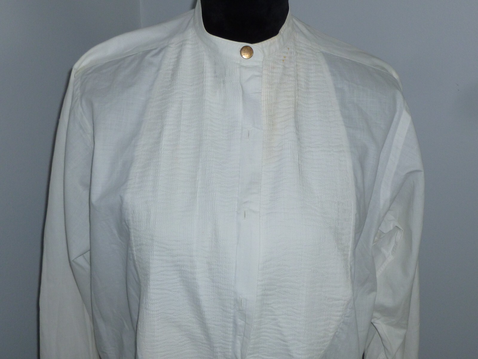 Antique Tuxedo Shirt pc set Victorian Edwardian Men's Wing Tip