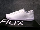 Flux Footwear Mens Adapt Trainer All White Barefoot Athletic Knit Shoes Size 9.5