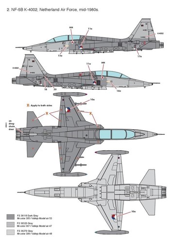 1/48 Kinetic K48117 NF-5B/F-5B/SF-5B FREEDOM FIGHTER - Picture 7 of 11
