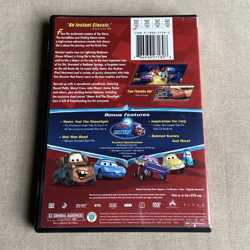 Disney Pixar Cars (1) (DVD 2006 WS + Guide) Original Tow Mater Lightning McQueen - Picture 3 of 10