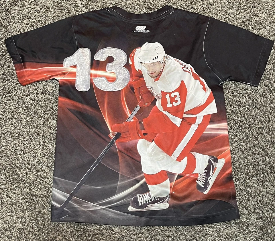 Camiseta Datsyvk Detroit Red Wings Juvenil Pequeña Gráfica Three60 Gear Foto 2 de 3