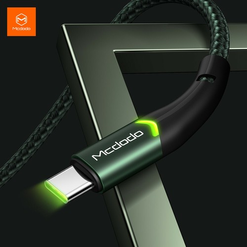 Mcdodo LED Fast Data Cable for Samsung Huawei Oppo, Unbreakable Nylon USB C - Picture 8 of 12