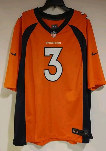 Denver Broncos Russell Wilson Nike Orange On-Field Game Trikot - Größe XXL 2XL - Bild 1 von 5