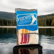 Vintage Hanes Men  s/Boys First quality socks 18  Length