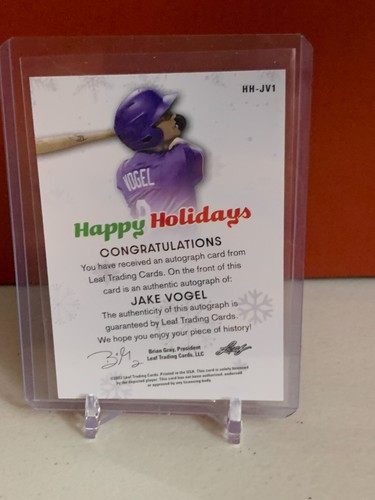 2022 Leaf Happy Holidays Signature Jake Vogel Autogramm - Bild 2 von 2