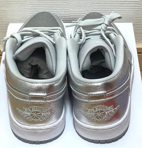 Nike Air Jordan 1 Low SE FN5030-001 Metallic Silver Photon Dust Grey women's - Picture 5 of 8