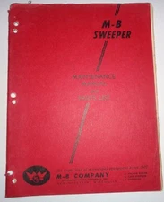 M-B 3-Wheel Trailer Mounted Traction Driven 2-Way Sweeper Operators/Parts Manual