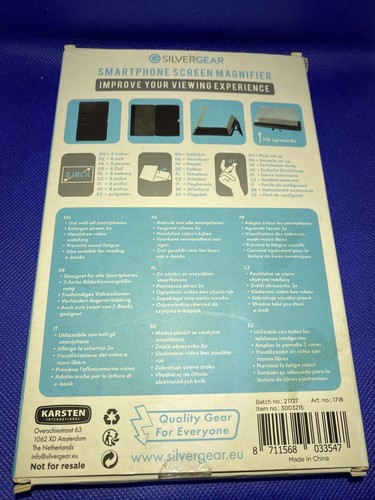 SILVERGEAR Smartphone Screen Magnifier 8 inch - Zdjęcie 2 z 5