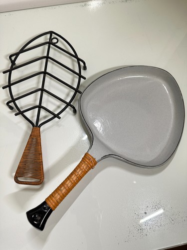 1950's Jens Quistgaard Danish Anker Line Skillet and Fish Trivet - Picture 1 of 11