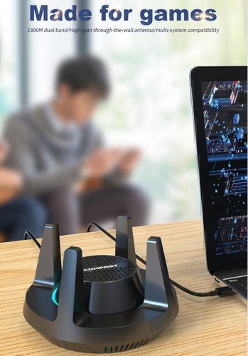 1800Mbps WiFi Wireless Network Card External Extension Cable Game Network Card - Afbeelding 7 van 12