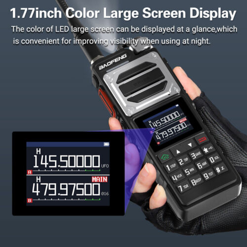 2PACK BAOFENG UV-25 WALKIE TALKIE LONG RANGE TRI-POWER FM TWO WAY HAM RADIO SET - Bild 12 von 19