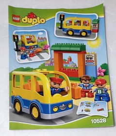 2014 LEGO DUPLO TOWN SET# 10528-SCHOOL BUS 26Pcs 3Figs INSTRUCTIONS  NO BOX