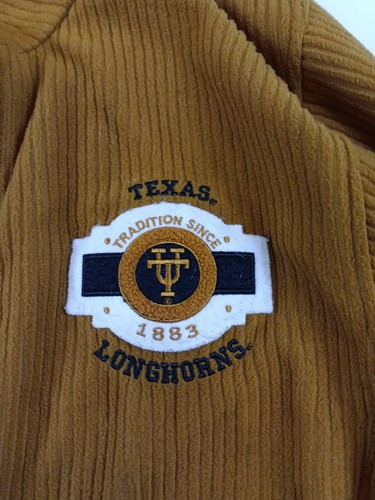 U.T. Longhorn Golden Grove Burnt Orange Ribbed Long Sleeve Zip Front Jacket Sz M - Picture 4 of 9