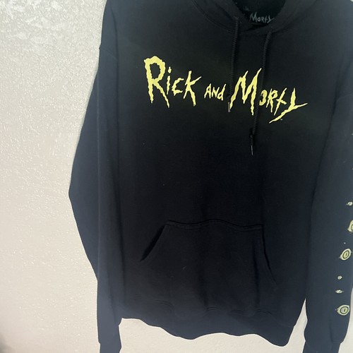 Rick and Morty Evil Eye Artsy Hoodie Sweatshirt Pullover Medium M Adult Swim - Bild 7 von 8