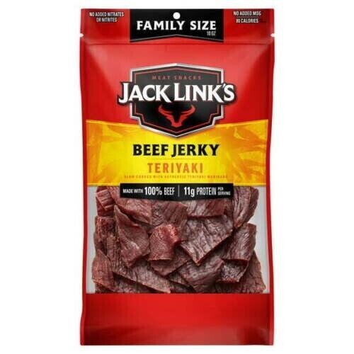 2 Packs Jack Link's 10 Oz. Each Teriyaki Beef Jerky - Picture 1 of 4
