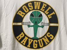 Nike Cartoon Roswell Rayguns Space Aliens Basketball Hoops Retro T-Shirt MEDIUM