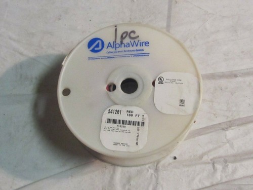 ALPHA WIRE #12awg Solid THHN/THWN  Building Wire Red /100ft - Picture 2 of 5