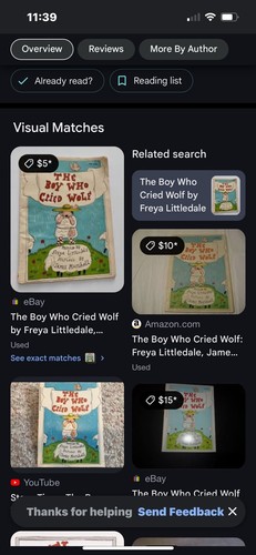 The Boy Who Cried Wolf Book Freya Littledale - Foto 4 di 4