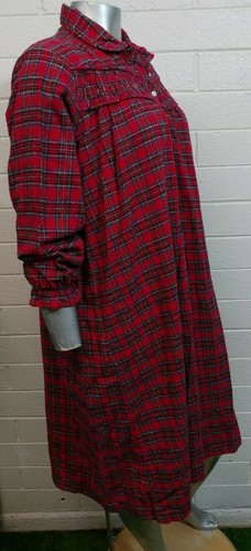 Women's SANTE CLASSICS FLANNEL HOLIDAYS SLEEPWEAR NIGHTDRESS Size L Long sleeve - Picture 6 of 12