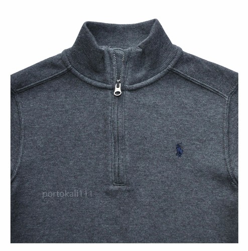 New POLO RALPH LAUREN Boys' Half Zip Sweater Size 5 Color Dark Gray NWT - Picture 5 of 5