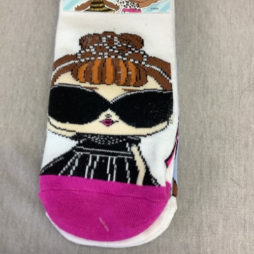 LOL Surprise! 2 Pair Pack Of Anti - Skid Ankle Socks - Picture 2 of 6