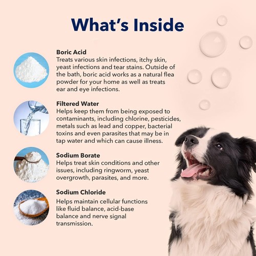 Gentle Antiseptic Dog Eye Wash - Tear Stain Remover - Allergy Relief - 4 Oz - Picture 5 of 10