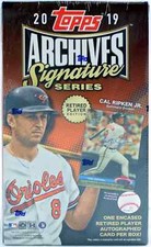 2019 Topps Archives Signature Series Retired Player Edition Baseball Hobby Box E