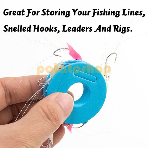 Gancho líder de línea de espuma de pesca de mar bobinadoras de plataforma EVA de 10/50/100 piezas aparejos de 4,5/7/10 cm - Imagen 4 de 10