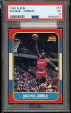 1986 Fleer Michael Jordan #57 PSA 5