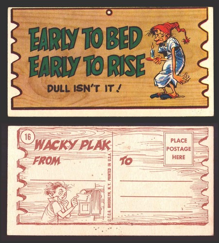 Wacky Plaks 1959 Topps Vintage Trading Cards You Pick Singles #1-88 - Picture 38 of 104