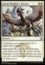 Magic the Gathering MTG Great Teacher's Decree (21) Dragons of Tarkir   LP