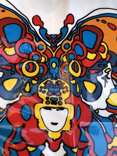 Vintage 1960's Peter Max inflatable cushions mid century psychedelic butterfly - Picture 5 of 24